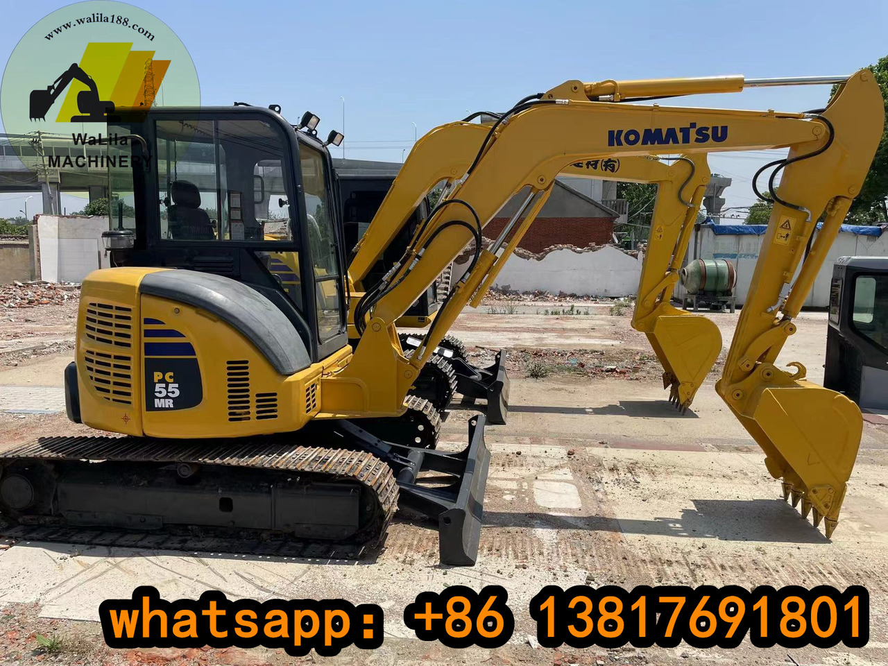 KOMATSU PC 55 MR-3 - Miniekskavator: foto 1 KOMATSU PC 55 MR-3 - Miniekskavator: foto 1