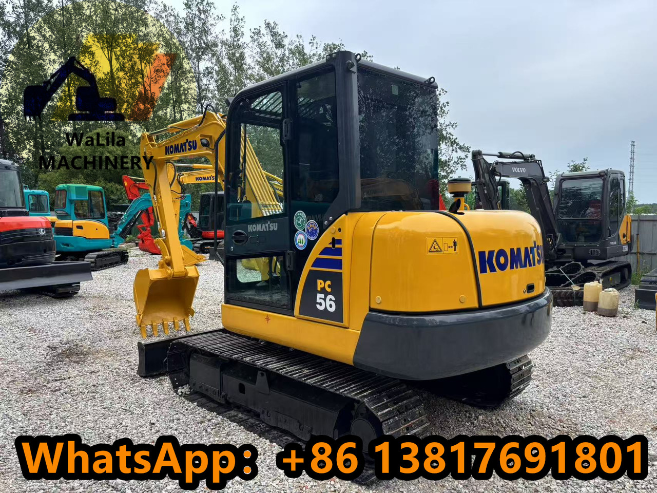 KOMATSU PC56-7 - Miniekskavator: foto 1 KOMATSU PC56-7 - Miniekskavator: foto 1