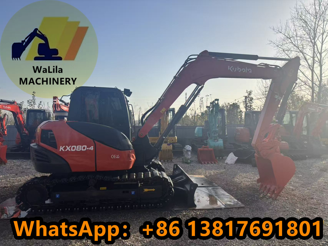 KUBOTA KX080-4 - Miniekskavator: foto 1 KUBOTA KX080-4 - Miniekskavator: foto 1