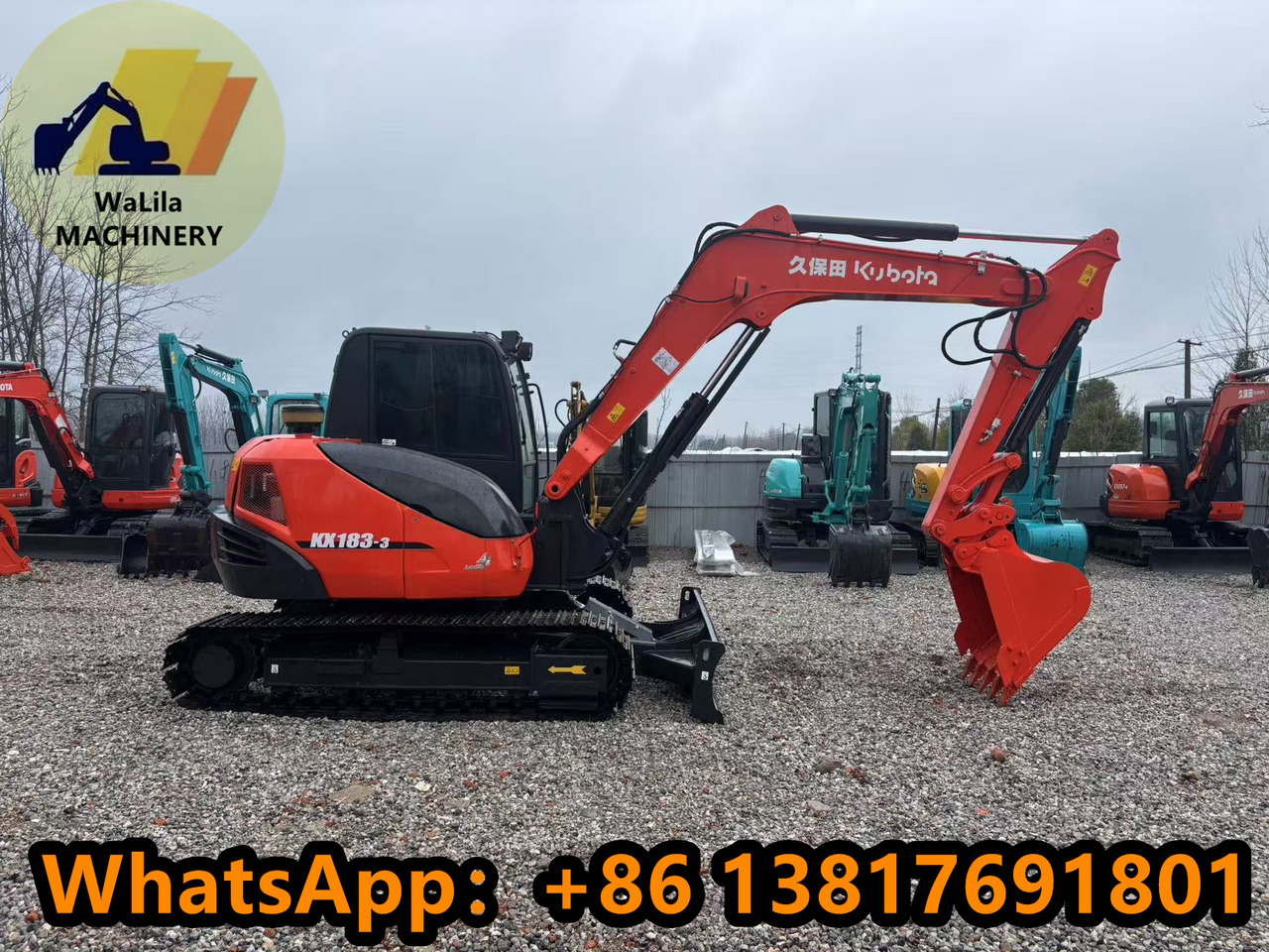 KUBOTA KX183 - Miniekskavator: foto 1 KUBOTA KX183 - Miniekskavator: foto 1