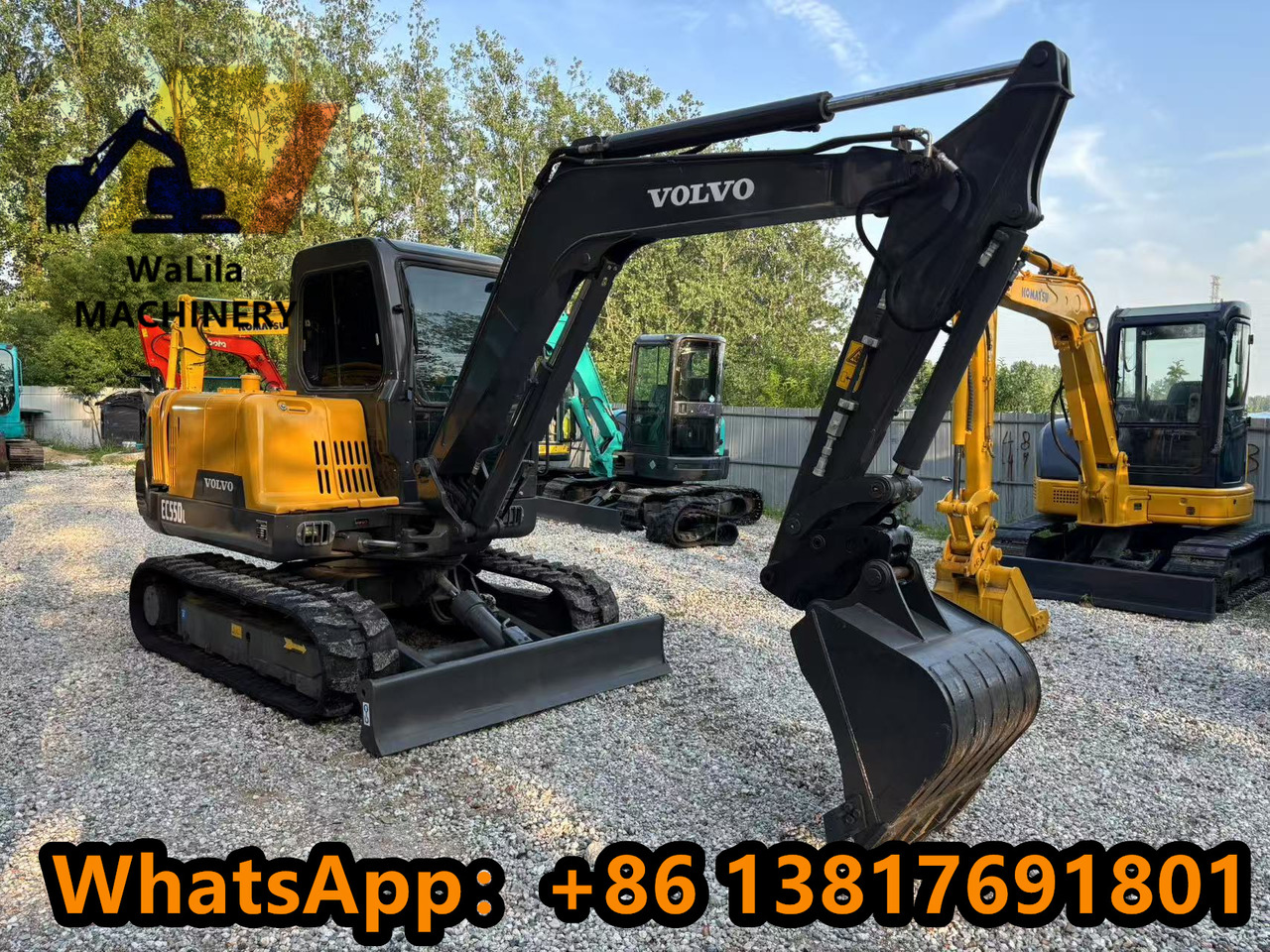 VOLVO EC55 Rubber track version - Miniekskavator: foto 3 VOLVO EC55 Rubber track version - Miniekskavator: foto 3