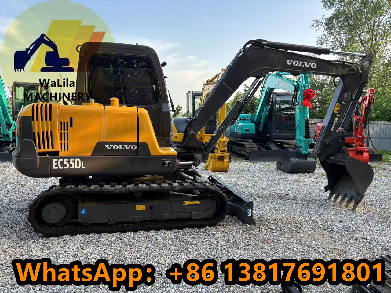VOLVO EC55 Rubber track version - Miniekskavator: foto 2 VOLVO EC55 Rubber track version - Miniekskavator: foto 2