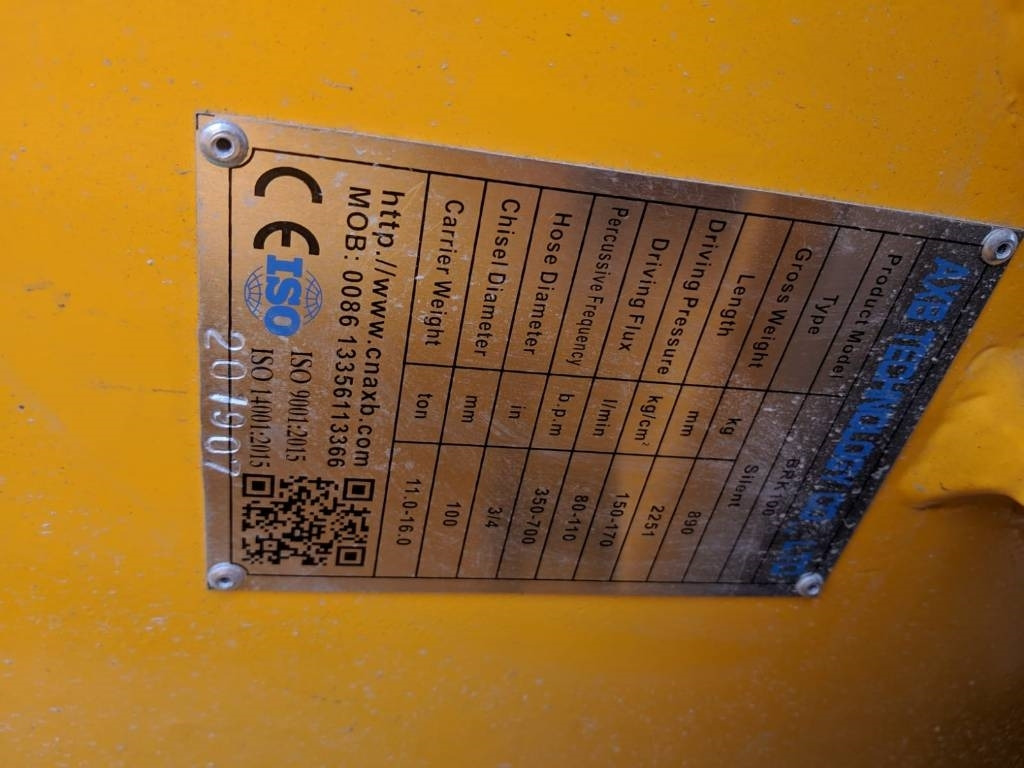 AXB BKR - Çekiç hidraulik për Makineri ndërtimi: foto 2 AXB BKR - Çekiç hidraulik për Makineri ndërtimi: foto 2