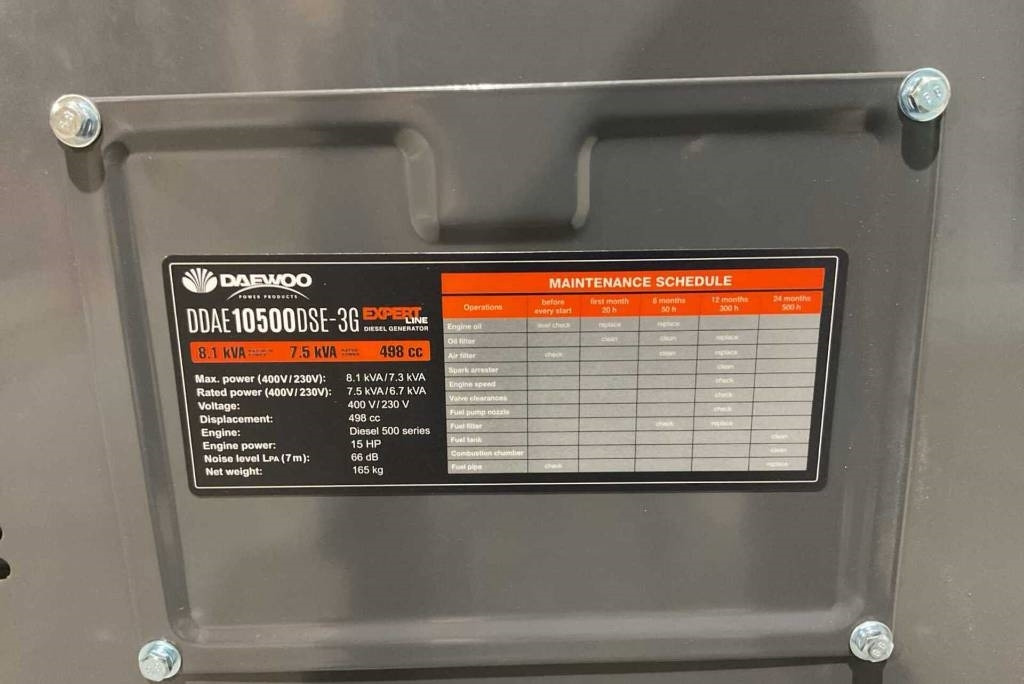Daewoo DDAE10500DSE-3G - Set gjeneratori: foto 3 Daewoo DDAE10500DSE-3G - Set gjeneratori: foto 3