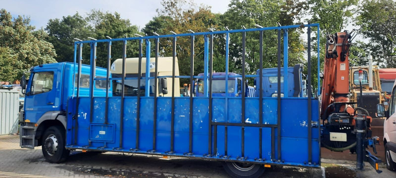 Mercedes-Benz 1828 Pritsche+Glastransport - Kamion me karroceri të hapur, Kamion me vinç: foto 3 Mercedes-Benz 1828 Pritsche+Glastransport - Kamion me karroceri të hapur, Kamion me vinç: foto 3