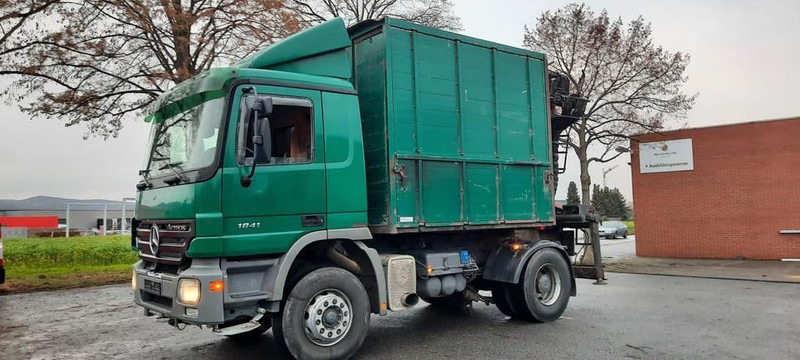 Mercedes-Benz 1841K 4x2 Actros Kipper mit Kran+Greifer - Kamion vetëshkarkues, Kamion me vinç: foto 1 Mercedes-Benz 1841K 4x2 Actros Kipper mit Kran+Greifer - Kamion vetëshkarkues, Kamion me vinç: foto 1