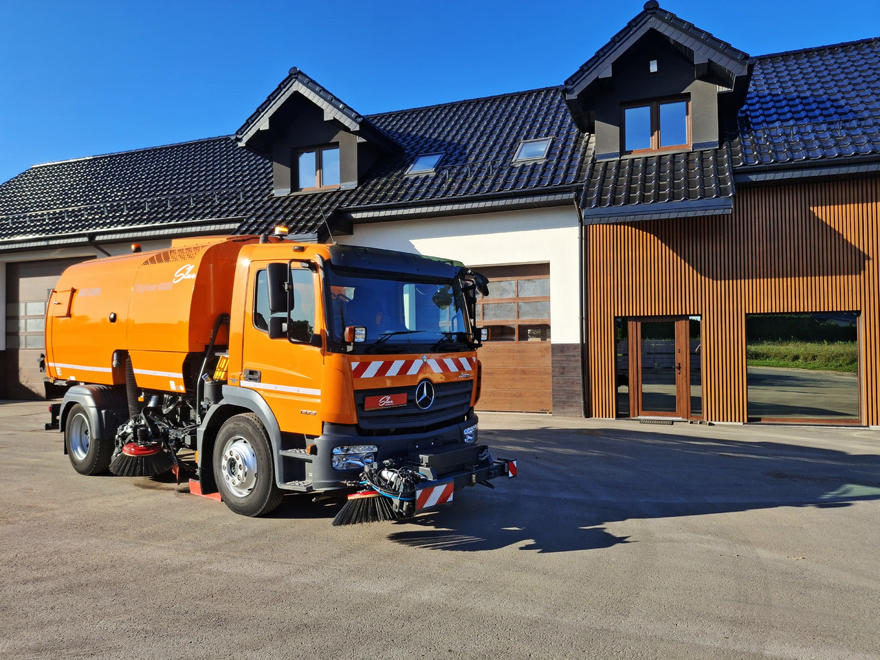 MERCEDES-BENZ Atego 1523 Zamiatarka Kehrmaschine BUCHER CityFant 6000 Euro 6 PM10 L/R Rura Do Liści - Makinë fshirëse për rrugët: foto 1 MERCEDES-BENZ Atego 1523 Zamiatarka Kehrmaschine BUCHER CityFant 6000 Euro 6 PM10 L/R Rura Do Liści - Makinë fshirëse për rrugët: foto 1
