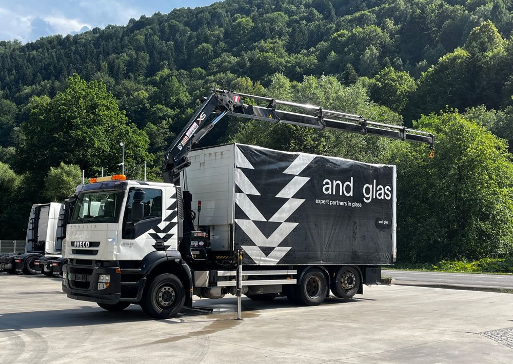 Iveco Stralis 360 // HIAB 144 E4 HIDUO + Radio // Zabudowa 6m // Oś podnoszona - Gjysmë-kamion: foto 1 Iveco Stralis 360 // HIAB 144 E4 HIDUO + Radio // Zabudowa 6m // Oś podnoszona - Gjysmë-kamion: foto 1