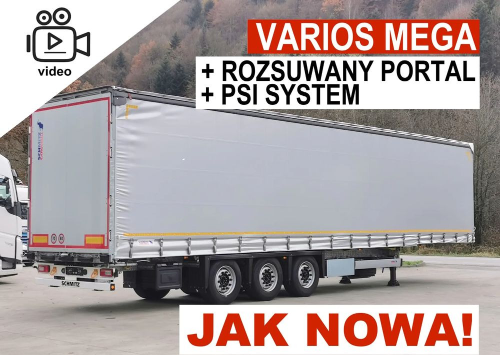 Schmitz Cargobull MEGA VARIOS + BDE - Gjysmë rimorkio me tendë: foto 1 Schmitz Cargobull MEGA VARIOS + BDE - Gjysmë rimorkio me tendë: foto 1