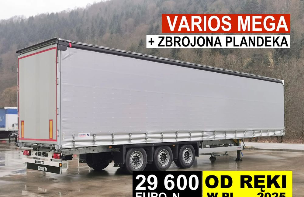 Schmitz Cargobull MEGA VARIOS - Gjysmë rimorkio me tendë: foto 1 Schmitz Cargobull MEGA VARIOS - Gjysmë rimorkio me tendë: foto 1