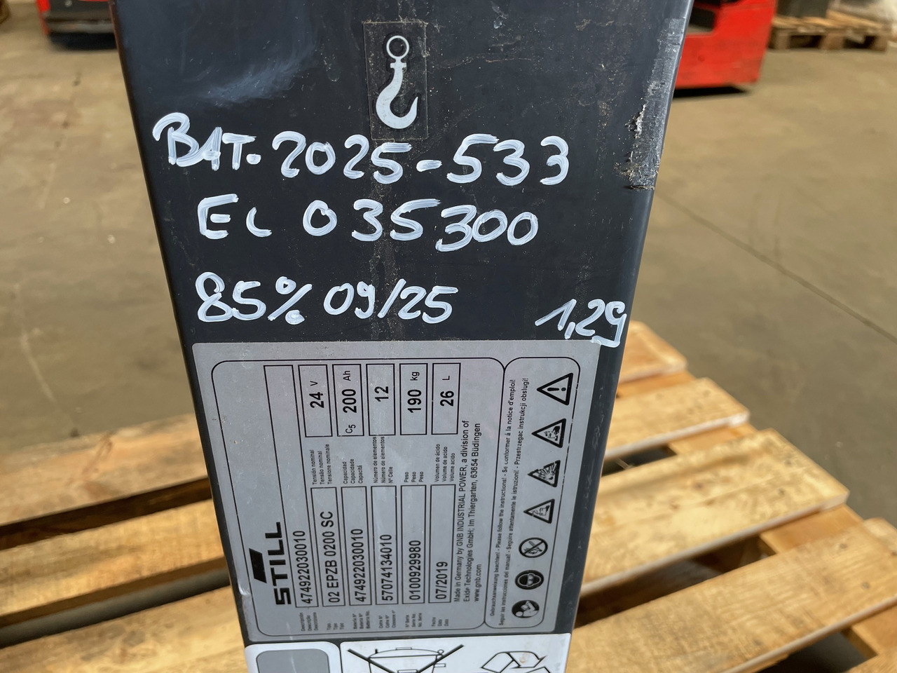 Exide 24 Volt I 2EPzB 200 - Bateria për Pajisje për trajtimin e materialeve: foto 5 Exide 24 Volt I 2EPzB 200 - Bateria për Pajisje për trajtimin e materialeve: foto 5