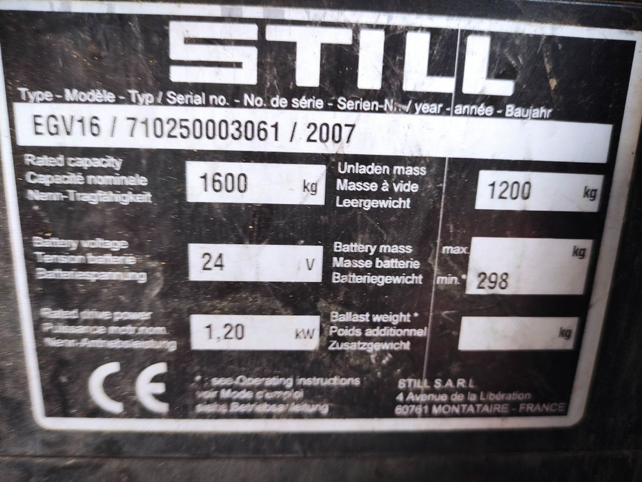 Still EGV 16 - Stivosës: foto 5 Still EGV 16 - Stivosës: foto 5