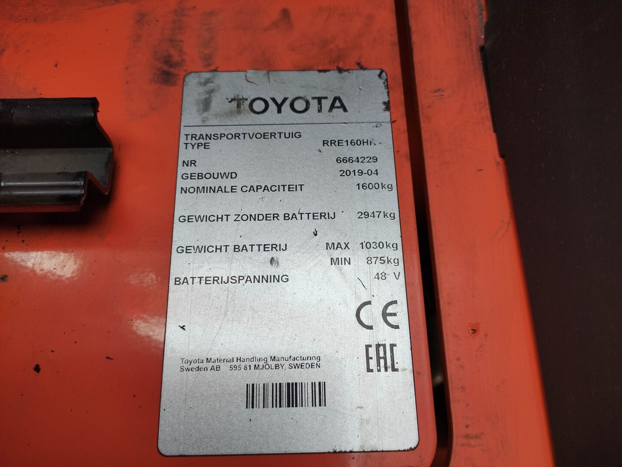 Pirun ritërheqës Toyota RRE160HH: foto 6