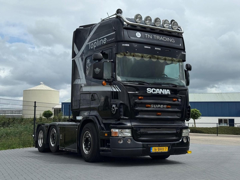 Scania R500 STEERING PUSHER, LEATHER, RETARDER, OPEN EXHAUST. - Gjysmë-kamion: foto 1 Scania R500 STEERING PUSHER, LEATHER, RETARDER, OPEN EXHAUST. - Gjysmë-kamion: foto 1