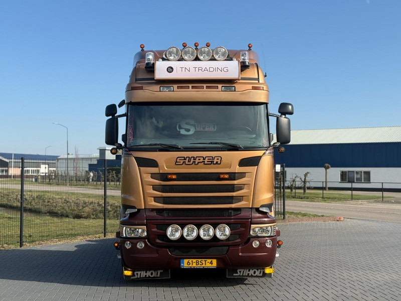 Scania R730 V8 V8, SHOWTRUCK VOLLUCHT, RETARDER, HYDRAULIEK, BOOGIE, ALU WIELEN, LEER. - Gjysmë-kamion: foto 4 Scania R730 V8 V8, SHOWTRUCK VOLLUCHT, RETARDER, HYDRAULIEK, BOOGIE, ALU WIELEN, LEER. - Gjysmë-kamion: foto 4