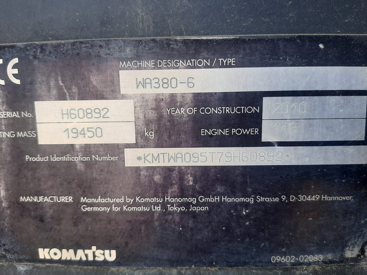 KOMATSU Wa 380.6 - Fadrom me goma: foto 3 KOMATSU Wa 380.6 - Fadrom me goma: foto 3