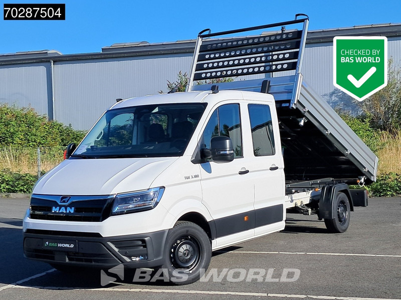 MAN TGE 3.180 Neu! Dreiseitenkipper Automatik 2025 Facelift 180PS AHK LED Klima Tempomat Navi ACC Euro6 Kieper 3m3 A/C Towbar Cruise control - Kamioncine vetëshkarkuese: foto 1 MAN TGE 3.180 Neu! Dreiseitenkipper Automatik 2025 Facelift 180PS AHK LED Klima Tempomat Navi ACC Euro6 Kieper 3m3 A/C Towbar Cruise control - Kamioncine vetëshkarkuese: foto 1