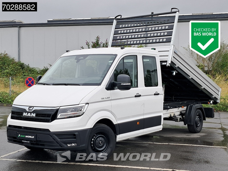 MAN TGE 3.180 Neu! Dreiseitenkipper Automatik 2025 Facelift 180PS AHK LED Klima Tempomat Navi ACC Euro6 Kieper 3m3 A/C Towbar - Kamioncine vetëshkarkuese: foto 1 MAN TGE 3.180 Neu! Dreiseitenkipper Automatik 2025 Facelift 180PS AHK LED Klima Tempomat Navi ACC Euro6 Kieper 3m3 A/C Towbar - Kamioncine vetëshkarkuese: foto 1