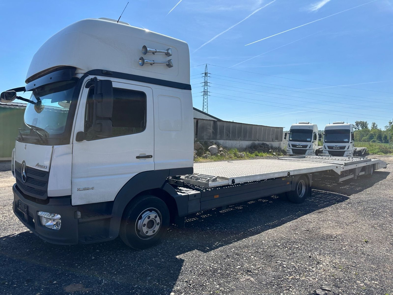 Mercedes-Benz Atego 1024 Flachzug 2-Bett Winde VDI2700 - Autotransportues: foto 1 Mercedes-Benz Atego 1024 Flachzug 2-Bett Winde VDI2700 - Autotransportues: foto 1