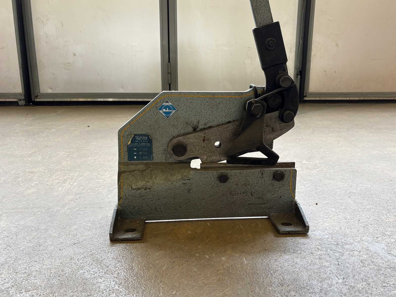 Metal cutter Mubea 3S / 6R - Vegla/ Pajisja: foto 2 Metal cutter Mubea 3S / 6R - Vegla/ Pajisja: foto 2