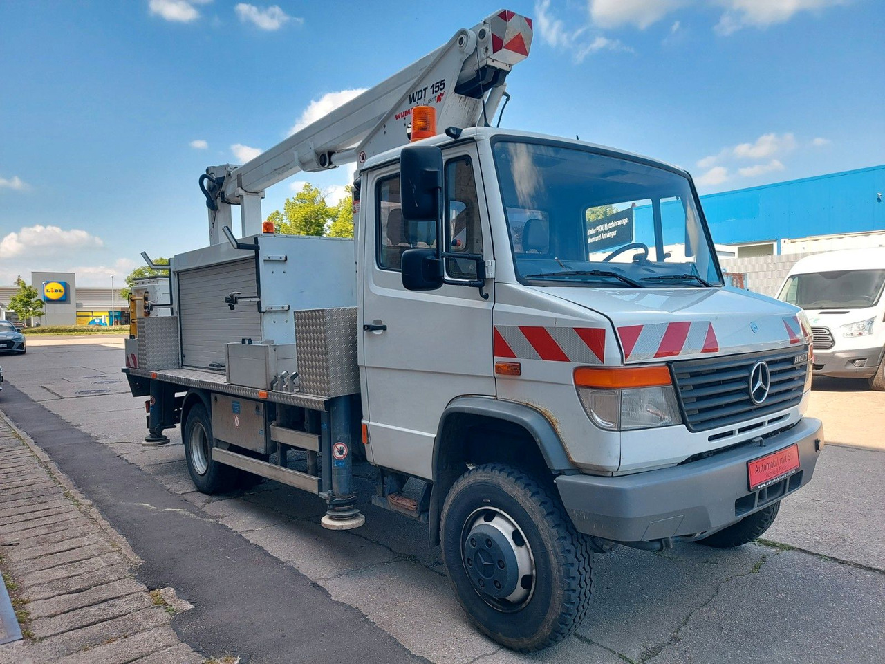 Mercedes-Benz VARIO 814D HUB Steiger WUMAG WDT 155 4X4 ALLRAD - Platformë ajrore e montuar në kamion: foto 2 Mercedes-Benz VARIO 814D HUB Steiger WUMAG WDT 155 4X4 ALLRAD - Platformë ajrore e montuar në kamion: foto 2