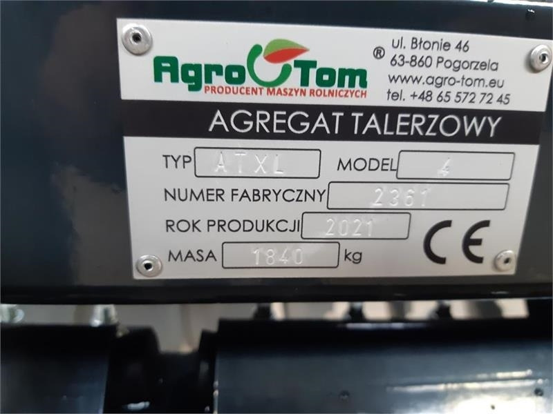Agro-Tom XL 4 meter hd modellen - Lesë me disk: foto 3 Agro-Tom XL 4 meter hd modellen - Lesë me disk: foto 3
