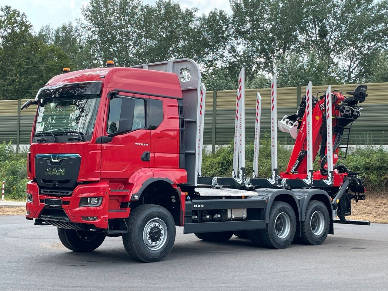 MAN TGS 33.520 6X6 Euro6e Radstand 3900mm EPSILON - Kamion për transport druri, Kamion me vinç: foto 1 MAN TGS 33.520 6X6 Euro6e Radstand 3900mm EPSILON - Kamion për transport druri, Kamion me vinç: foto 1