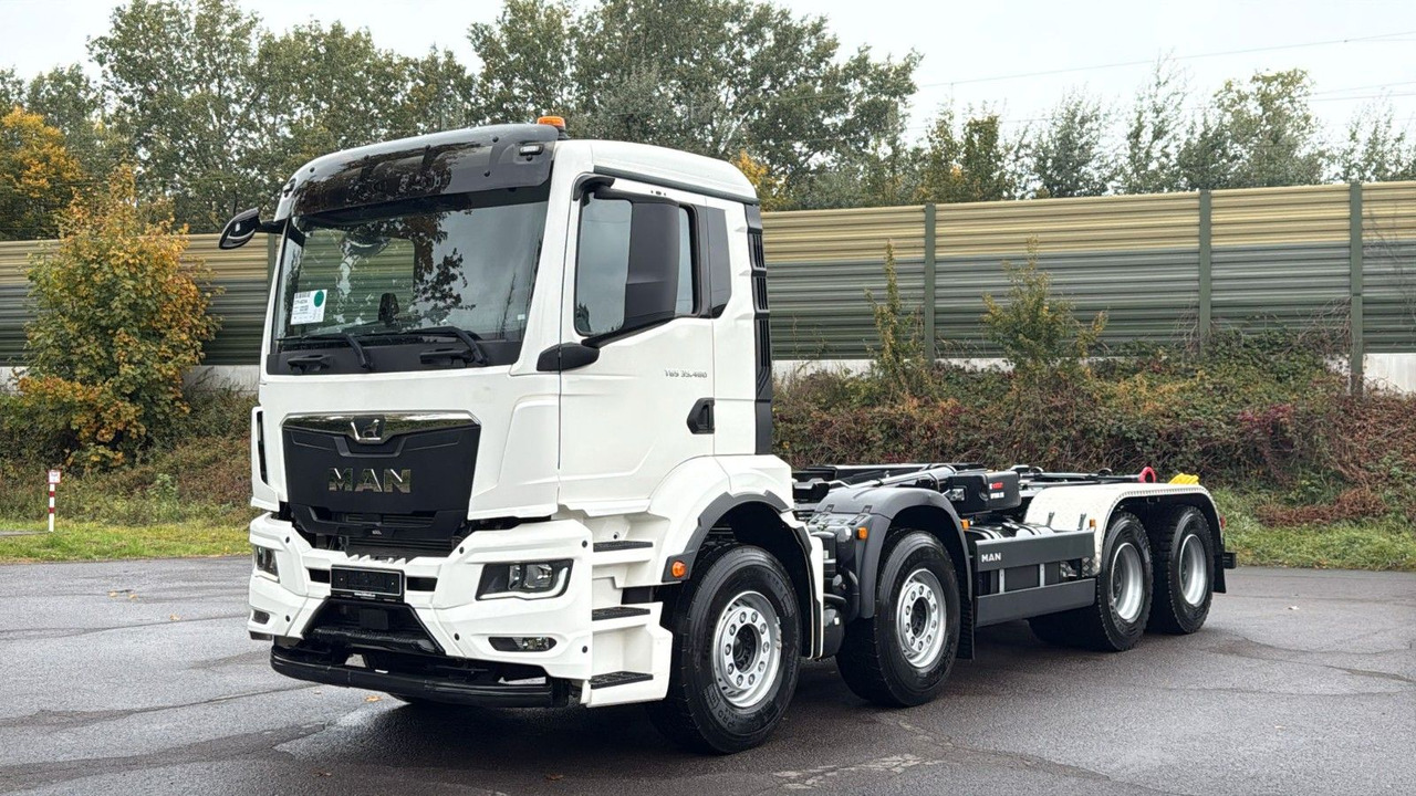 MAN TGS 35.480 8x4 Euro6e Hiab MultLift Abrollkipper - Kamion vetëngarkues, Kamion me vinç: foto 1 MAN TGS 35.480 8x4 Euro6e Hiab MultLift Abrollkipper - Kamion vetëngarkues, Kamion me vinç: foto 1