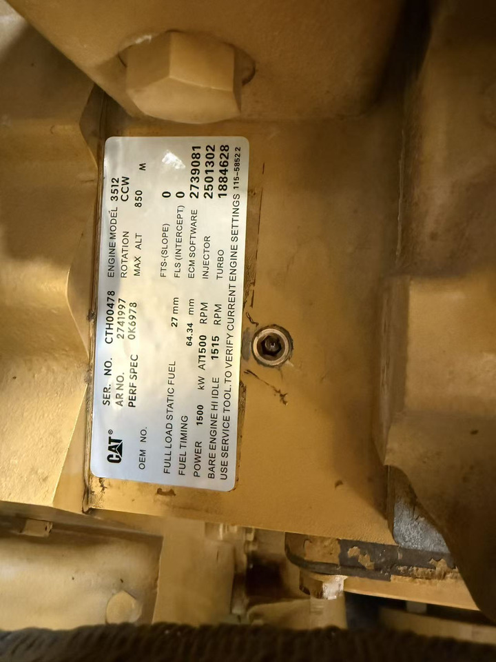 CATPILLAR 3512B - Makineri industriale, Set gjeneratori: foto 3 CATPILLAR 3512B - Makineri industriale, Set gjeneratori: foto 3