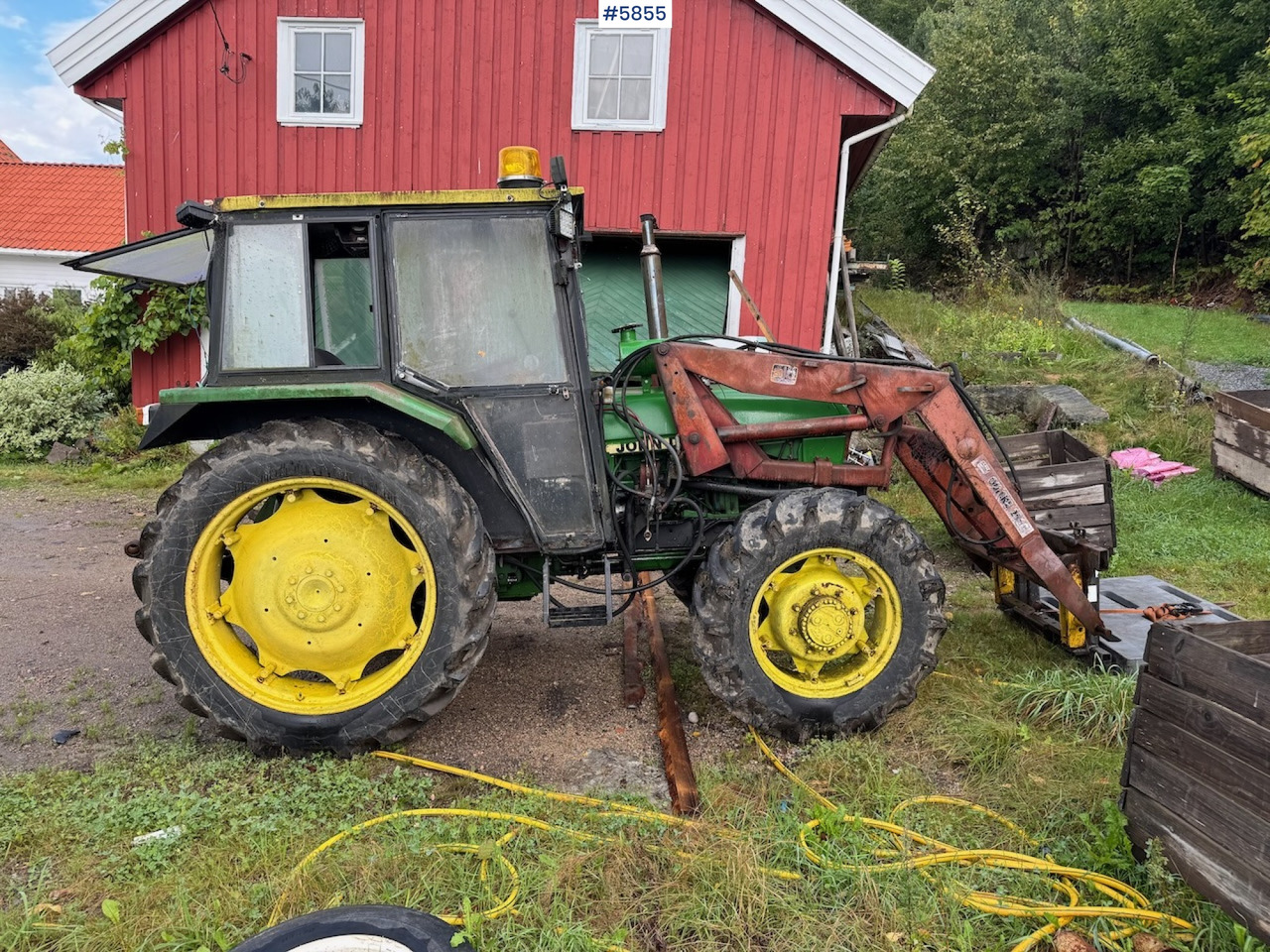 Traktor 1982 John Deere 1140 with front loader and a parts tractor: foto 6