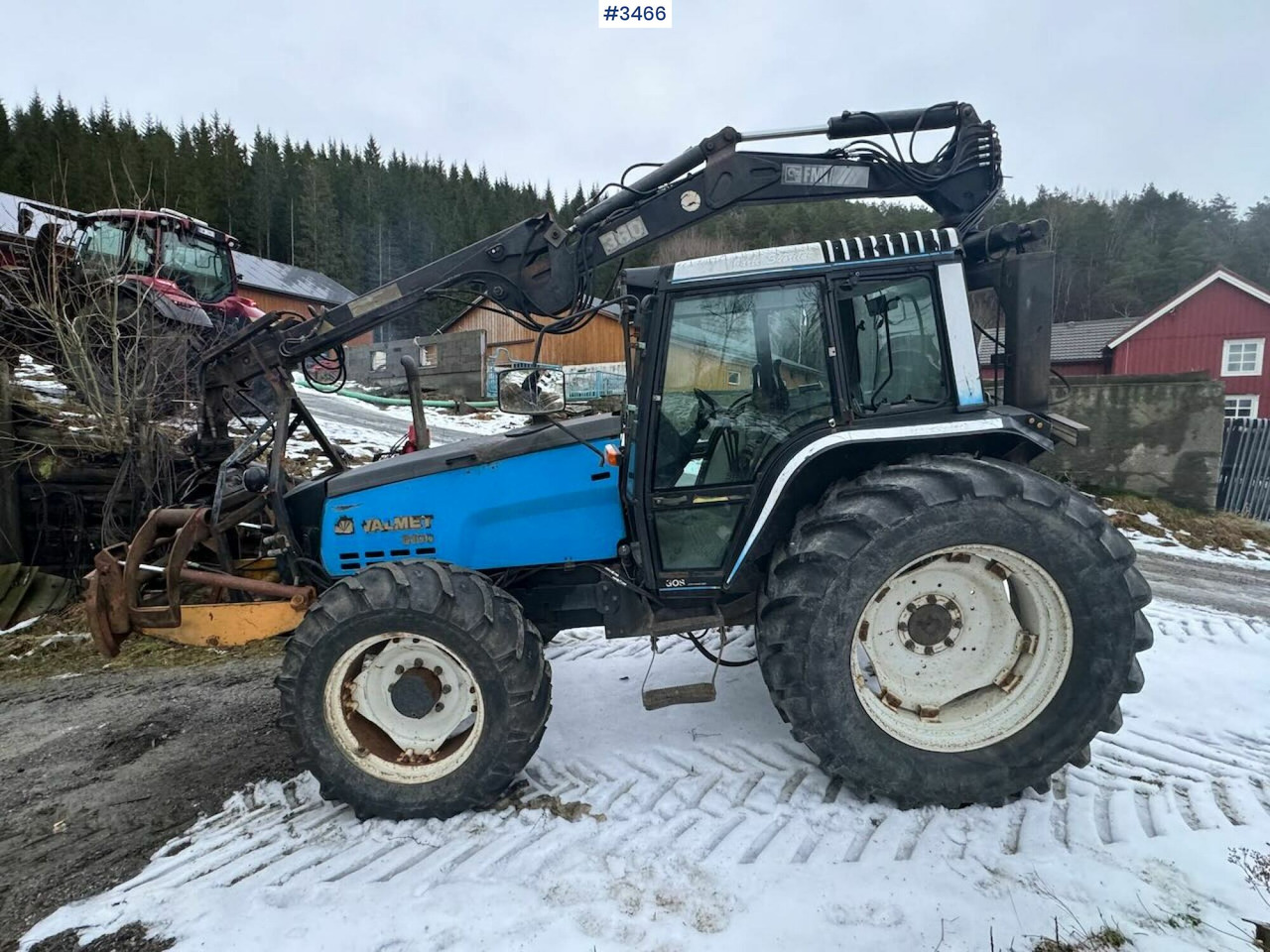 1993 Valmet 8100 m/ Hiab FMV Crane and timber trailer - Traktor: foto 4 1993 Valmet 8100 m/ Hiab FMV Crane and timber trailer - Traktor: foto 4