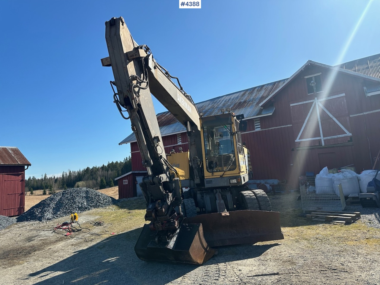 1995 Åkermann EW200 Wheel machine w/ grading bucket og tiltrotator. WATCH VIDEO. - Ekskavator: foto 4 1995 Åkermann EW200 Wheel machine w/ grading bucket og tiltrotator. WATCH VIDEO. - Ekskavator: foto 4