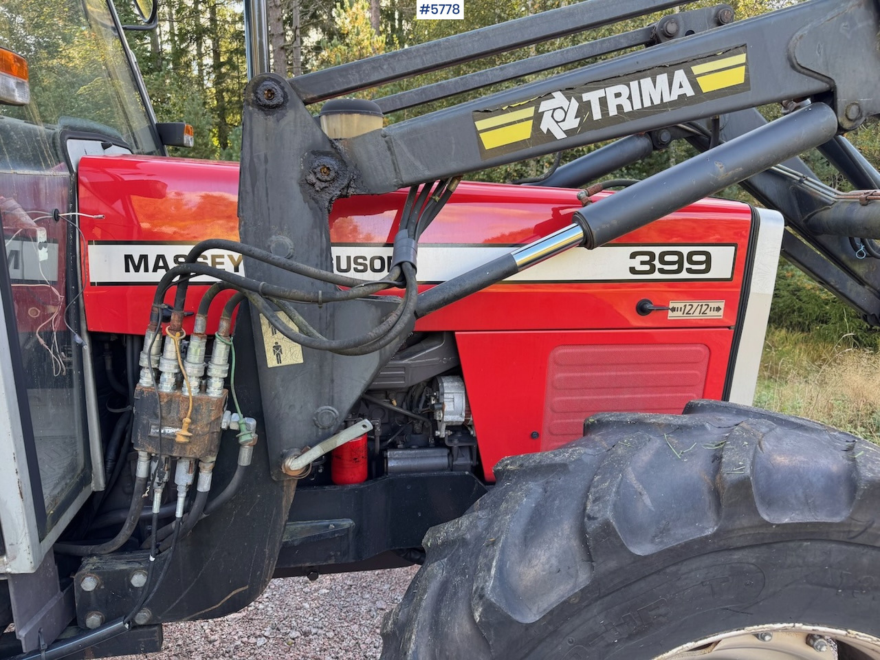 1995 Massey Ferguson 399 w/ front loader. - Traktor: foto 3 1995 Massey Ferguson 399 w/ front loader. - Traktor: foto 3