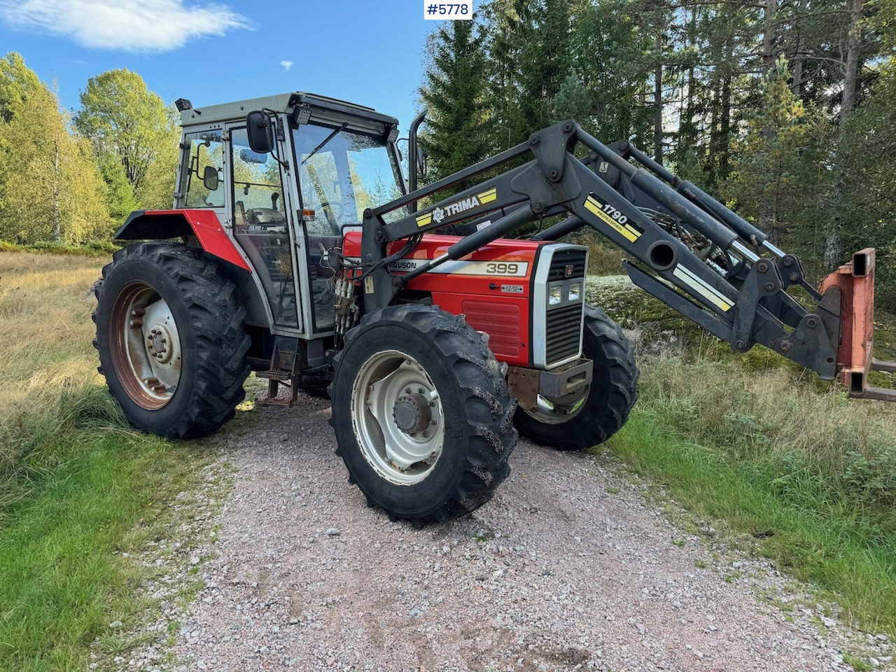 1995 Massey Ferguson 399 w/ front loader. - Traktor: foto 1 1995 Massey Ferguson 399 w/ front loader. - Traktor: foto 1