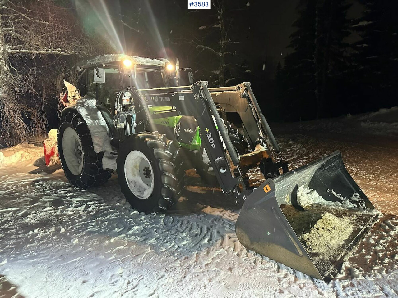 2008 Deutz-Fahr Agrofarm 100 traktor w/ Trima Front loader. See hours! - Traktor: foto 1 2008 Deutz-Fahr Agrofarm 100 traktor w/ Trima Front loader. See hours! - Traktor: foto 1
