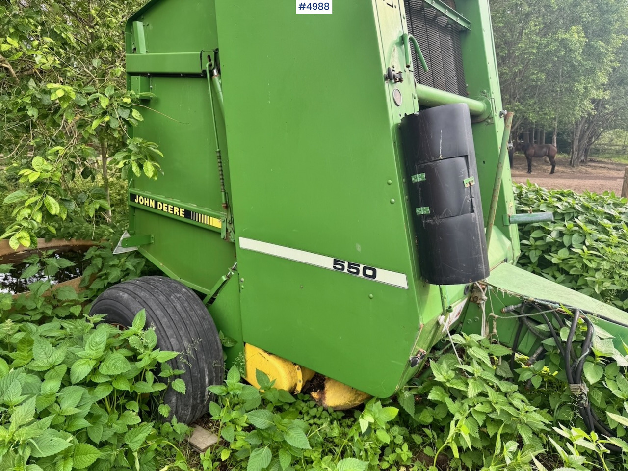 Barkthyese John Deere 550 Round baler with control box: foto 8