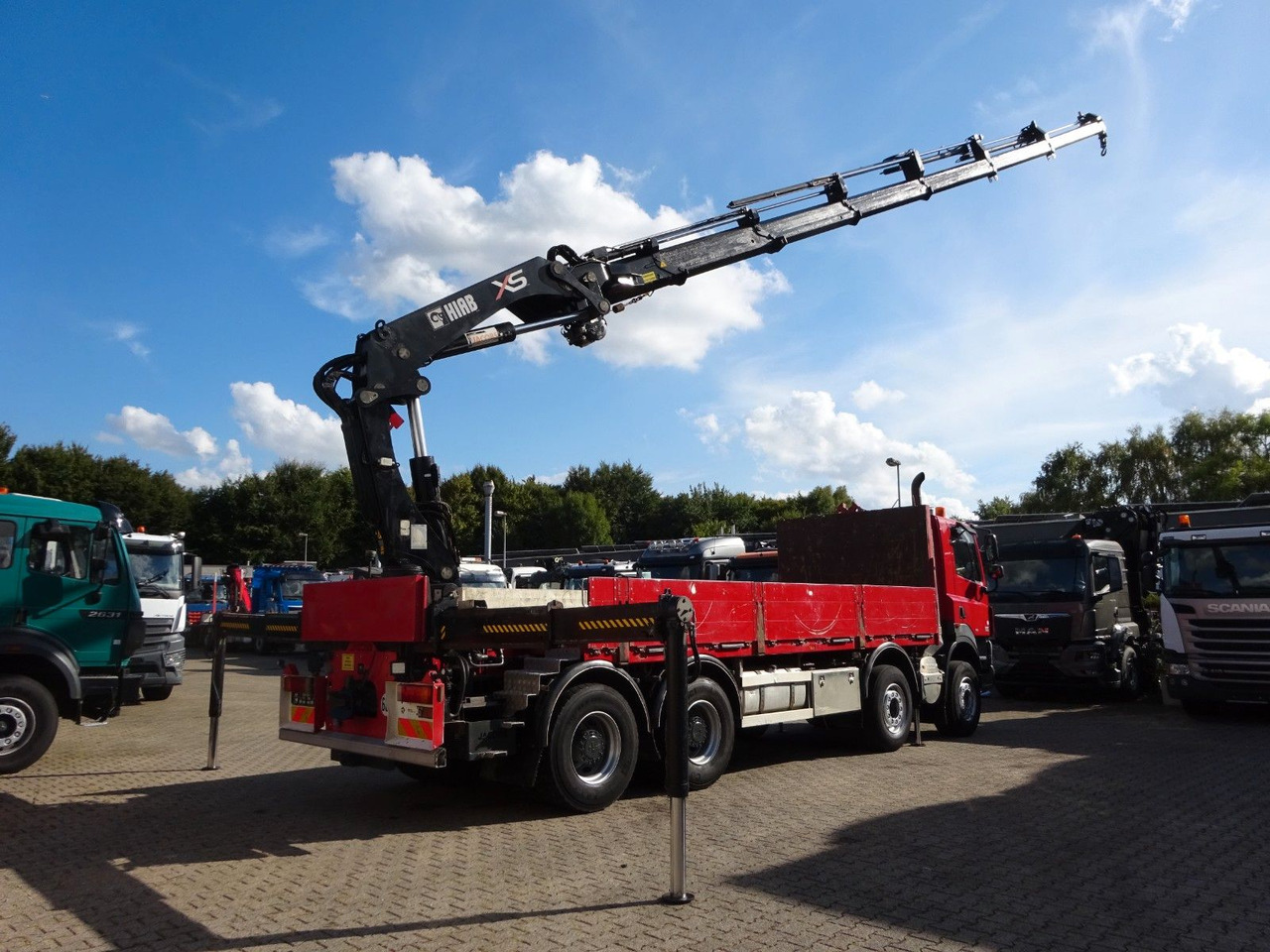 DAF 85.410 Pritsche + HIAB 322E6 Kran 8x4 - Kamion me vinç: foto 4 DAF 85.410 Pritsche + HIAB 322E6 Kran 8x4 - Kamion me vinç: foto 4