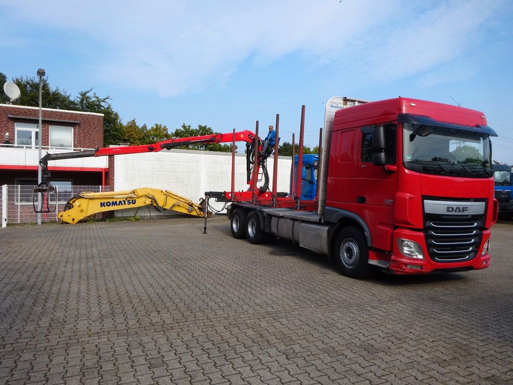 DAF XF 510 + EPSILON M120Z Holzheckladekran +Greifer - Kamion për transport druri, Kamion me vinç: foto 3 DAF XF 510 + EPSILON M120Z Holzheckladekran +Greifer - Kamion për transport druri, Kamion me vinç: foto 3