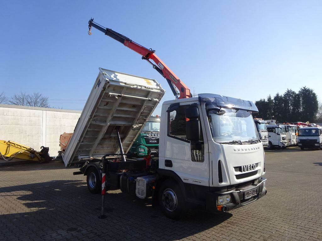 Iveco ML75E18K MEILLER 3Skipper mit PK 7001 Kran 4x2 - Kamion vetëshkarkues, Kamion me vinç: foto 5 Iveco ML75E18K MEILLER 3Skipper mit PK 7001 Kran 4x2 - Kamion vetëshkarkues, Kamion me vinç: foto 5
