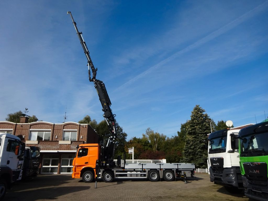 Mercedes-Benz 3751 Arocs Pritsche + HIAB 858 + JIB 8x2 - Kamion me vinç, Kamion me karroceri të hapur: foto 4 Mercedes-Benz 3751 Arocs Pritsche + HIAB 858 + JIB 8x2 - Kamion me vinç, Kamion me karroceri të hapur: foto 4
