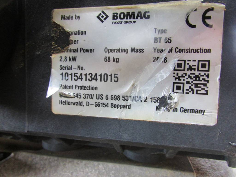 Bomag BT 65 Stampfer 1.200 EUR netto Tamper - Ngjeshës: foto 3 Bomag BT 65 Stampfer 1.200 EUR netto Tamper - Ngjeshës: foto 3