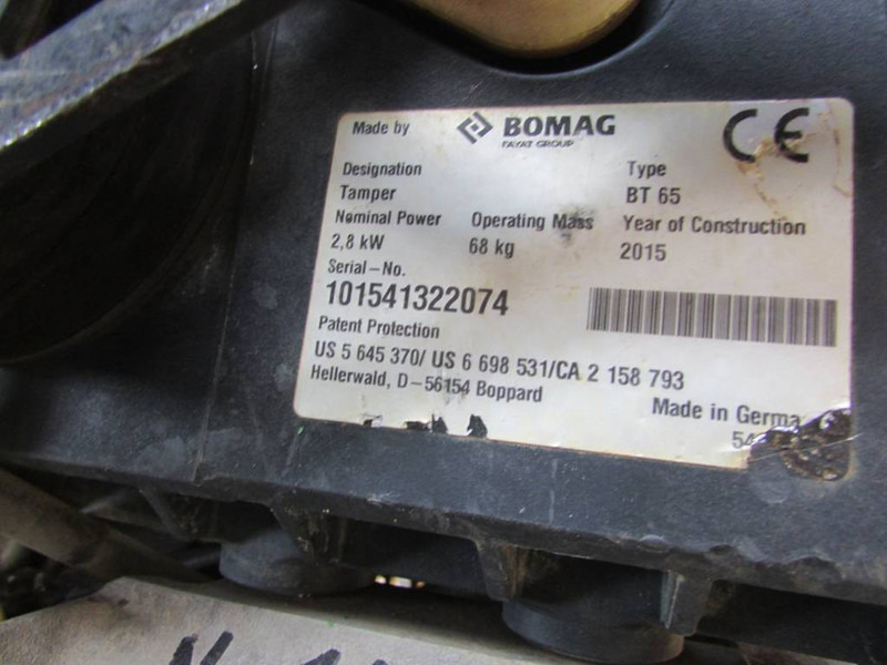 Bomag BT 65 Stampfer netto 1.000 EUR tamper - Ngjeshës: foto 3 Bomag BT 65 Stampfer netto 1.000 EUR tamper - Ngjeshës: foto 3