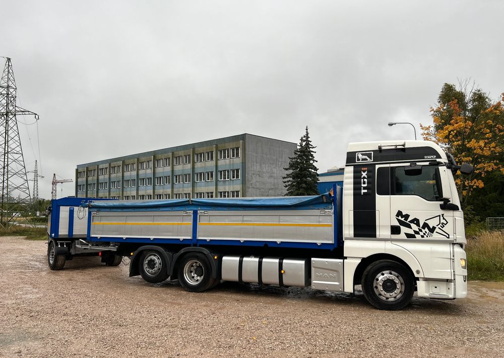 MAN TGX Tandem 1m burty TOP KOMPLET / ALUFELGI / zarejestrowany gotowy do pracy / przyczepa 18t / FULL OPCJA / 26.420 26.460 26.500 26.400 26.440 26.480 26.510 460 500 - Kamion me karroceri të hapur: foto 2 MAN TGX Tandem 1m burty TOP KOMPLET / ALUFELGI / zarejestrowany gotowy do pracy / przyczepa 18t / FULL OPCJA / 26.420 26.460 26.500 26.400 26.440 26.480 26.510 460 500 - Kamion me karroceri të hapur: foto 2