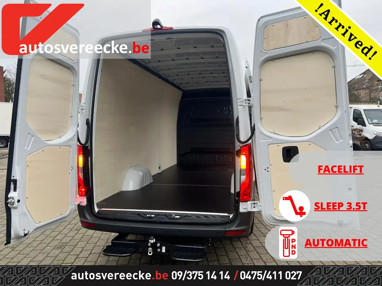 Mercedes-Benz Sprinter 317 L3H2 (48.500€ex) Facelift | 3.5T Trekhaak - Furgon: foto 2 Mercedes-Benz Sprinter 317 L3H2 (48.500€ex) Facelift | 3.5T Trekhaak - Furgon: foto 2