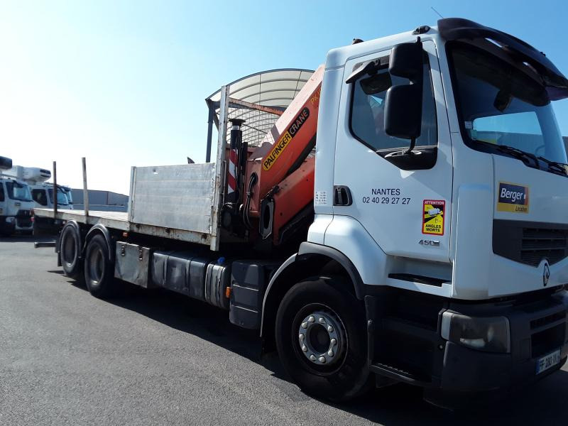 RENAULT PREMIUM 450cv PLAT-GRUE AR-CAB - Kamion me karroceri të hapur: foto 2 RENAULT PREMIUM 450cv PLAT-GRUE AR-CAB - Kamion me karroceri të hapur: foto 2
