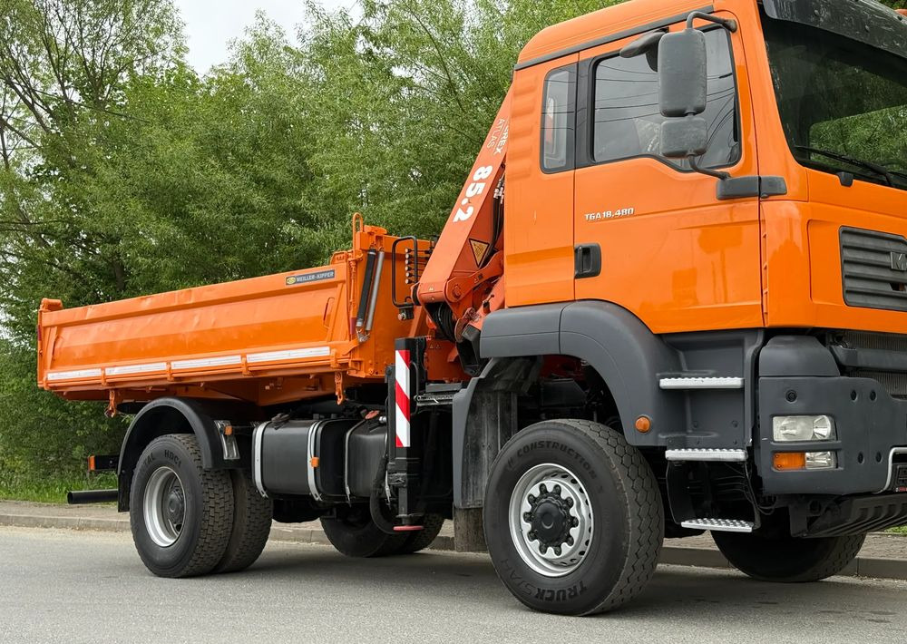 MAN * MAN 18 480 * KIPER WYWROTKA * 4x4 * HDS ATLAS 85* STAN BARDZO DOBRY * Sprowadzony - Kamion vetëshkarkues: foto 5 MAN * MAN 18 480 * KIPER WYWROTKA * 4x4 * HDS ATLAS 85* STAN BARDZO DOBRY * Sprowadzony - Kamion vetëshkarkues: foto 5