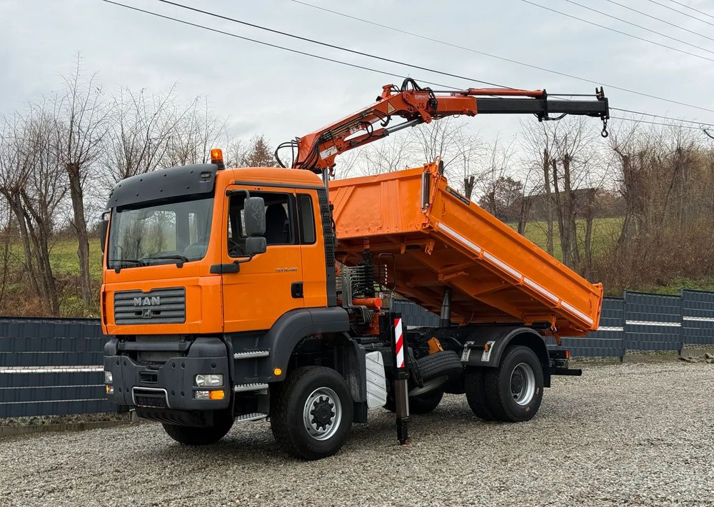 MAN * MAN 18 480 * KIPER WYWROTKA * 4x4 * HDS ATLAS 85* STAN BARDZO DOBRY * Sprowadzony - Kamion vetëshkarkues: foto 1 MAN * MAN 18 480 * KIPER WYWROTKA * 4x4 * HDS ATLAS 85* STAN BARDZO DOBRY * Sprowadzony - Kamion vetëshkarkues: foto 1