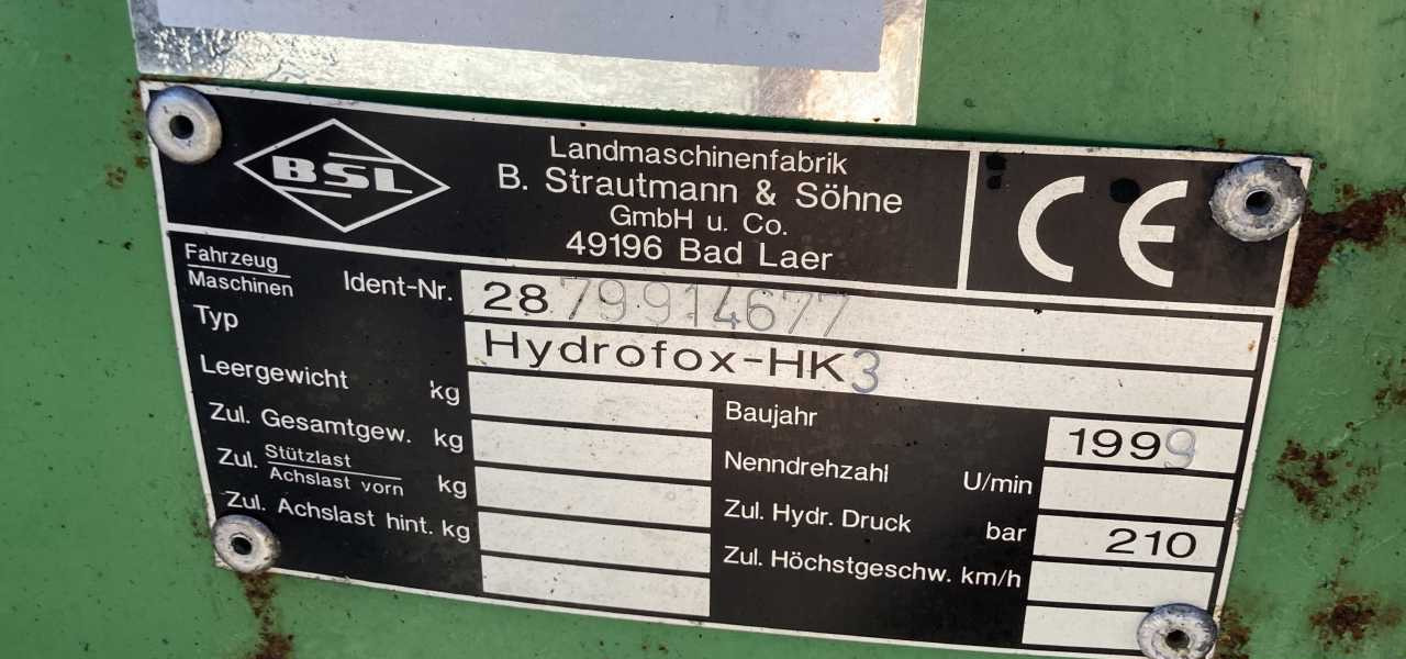 Strautmann Hydrofox HK3 kuilsnijder kuilvoersnijder U snijder voermachines - Pajisje silose: foto 5 Strautmann Hydrofox HK3 kuilsnijder kuilvoersnijder U snijder voermachines - Pajisje silose: foto 5
