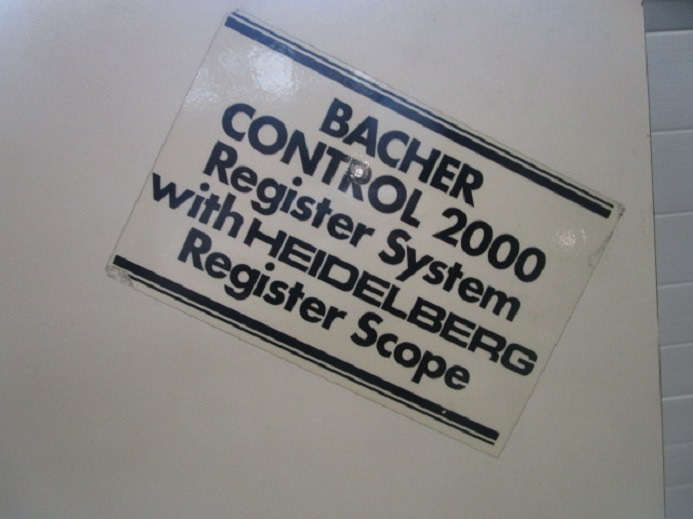 PLATTENSTANZE BACHER 2005.01 - Makinë printimi: foto 5 PLATTENSTANZE BACHER 2005.01 - Makinë printimi: foto 5