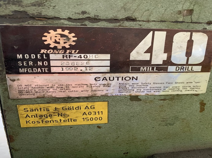 STÄNDERBOHRMASCHINE RF-40HC - Makinë printimi: foto 4 STÄNDERBOHRMASCHINE RF-40HC - Makinë printimi: foto 4